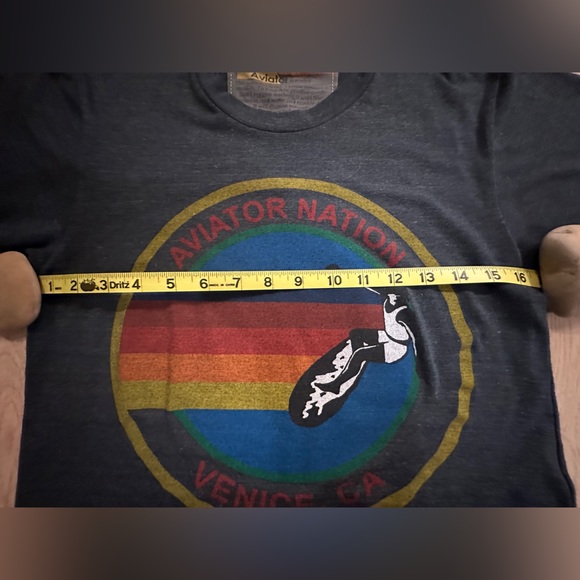 🌈 🏄‍♀️ SOLD OUT Aviator Nation 🌴 🌊 SIGNATURE VENICE CHARCOAL Unisex TEE Small - Picture 10 of 16